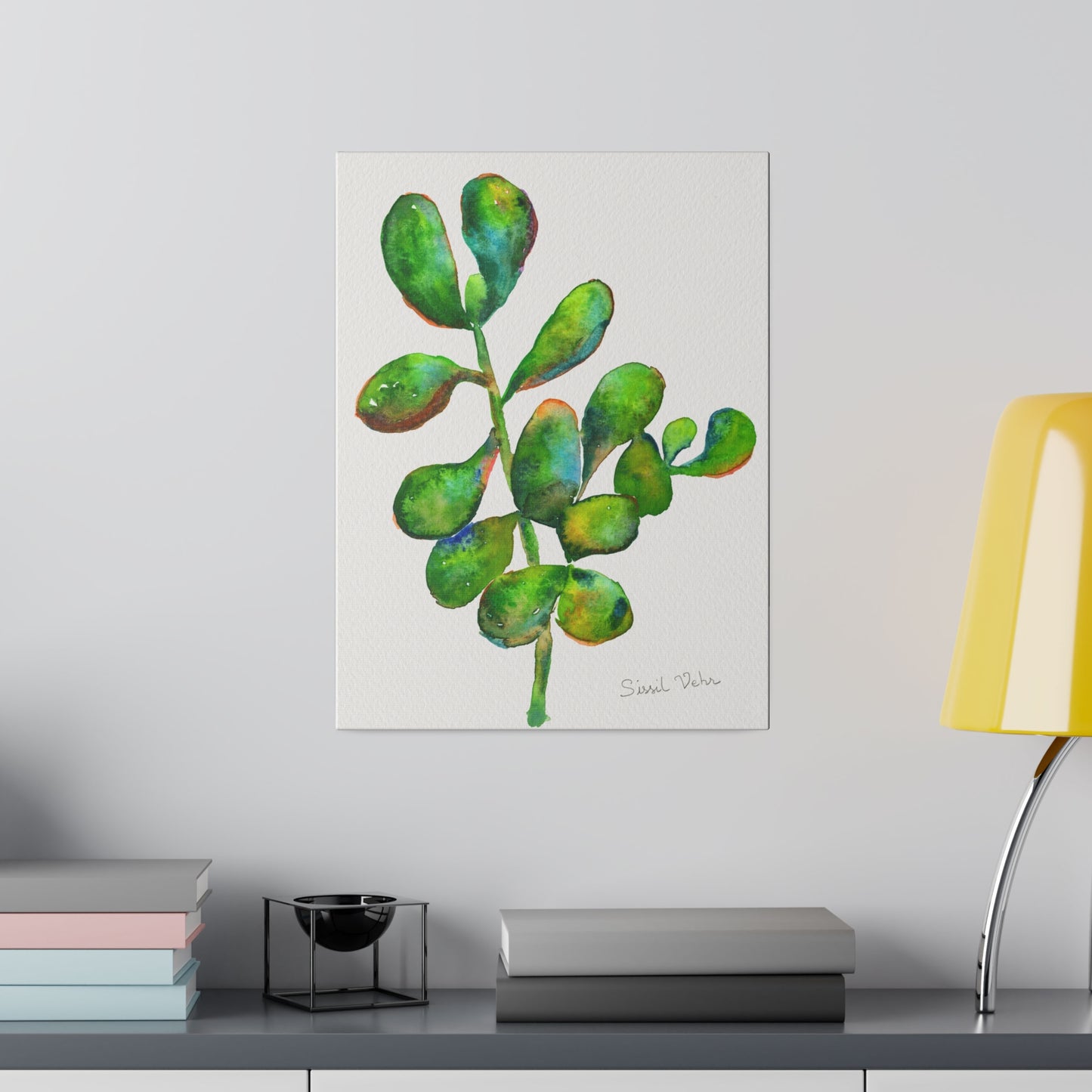 Watercolor art print: Succulent