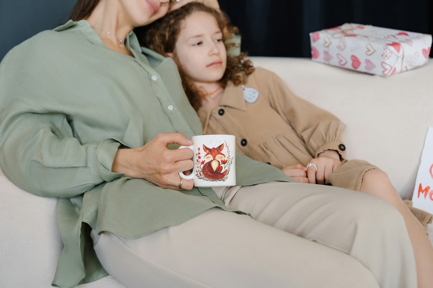 Mug Personnalisé Renard – Illustration à l’Aquarelle