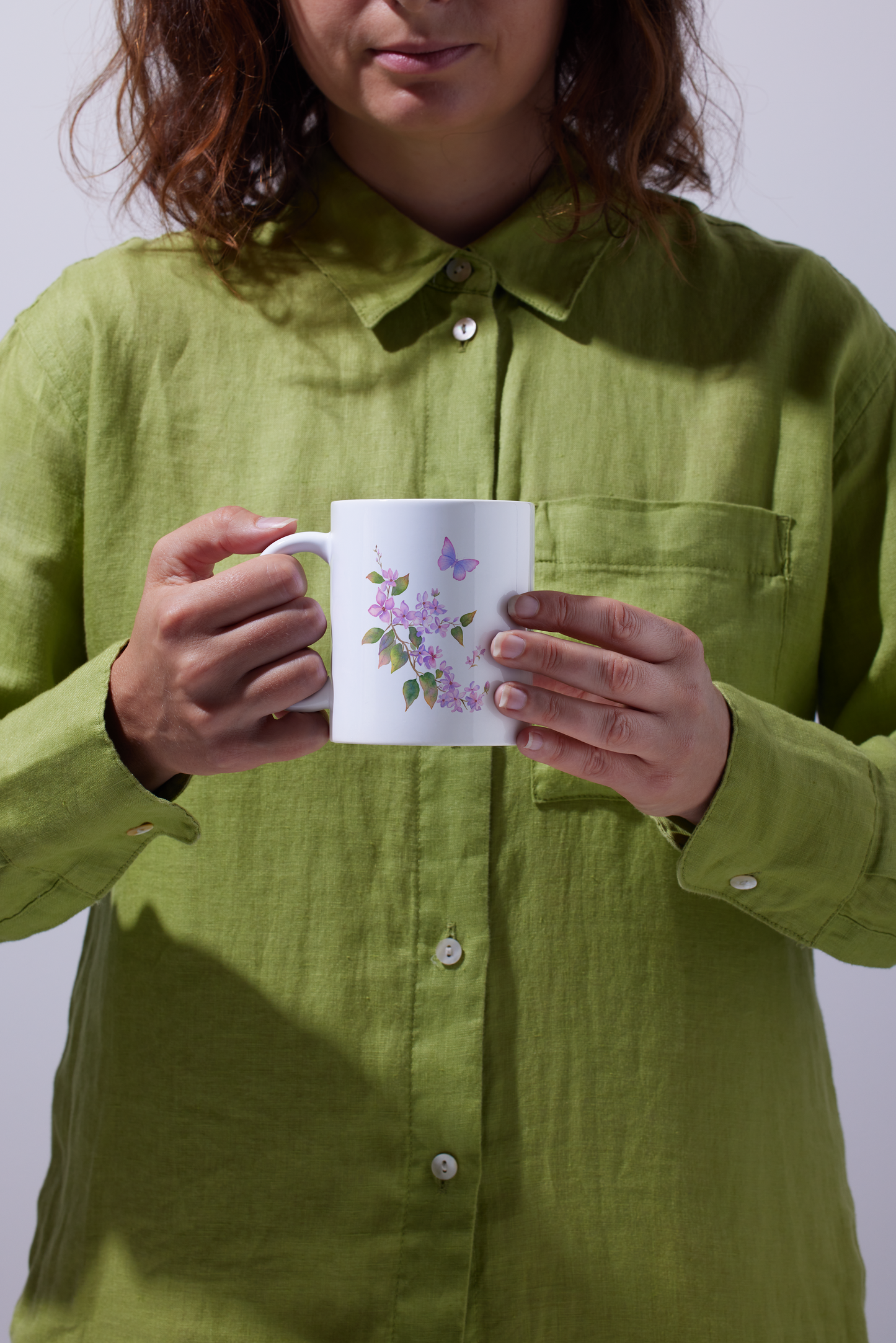 Mug/Tasse personnalisé avec prénom thème Lilas vintage / cadeau fête des mères  / Cadeau Personnalisé, cadeaux