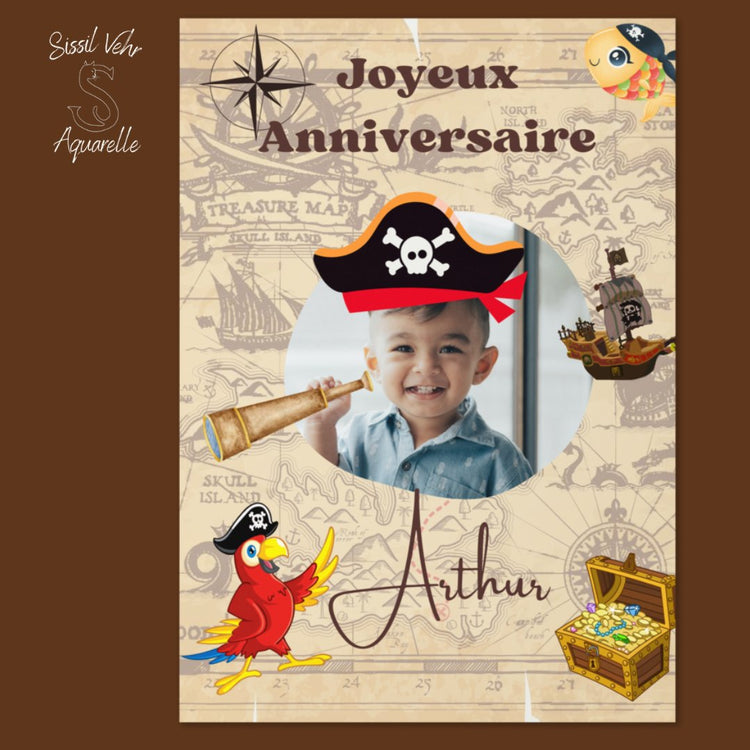 Anniversaire enfants - Sissil Vehr  Aquarelle