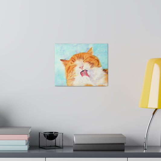 Art Print: Watercolor Cat Portrait