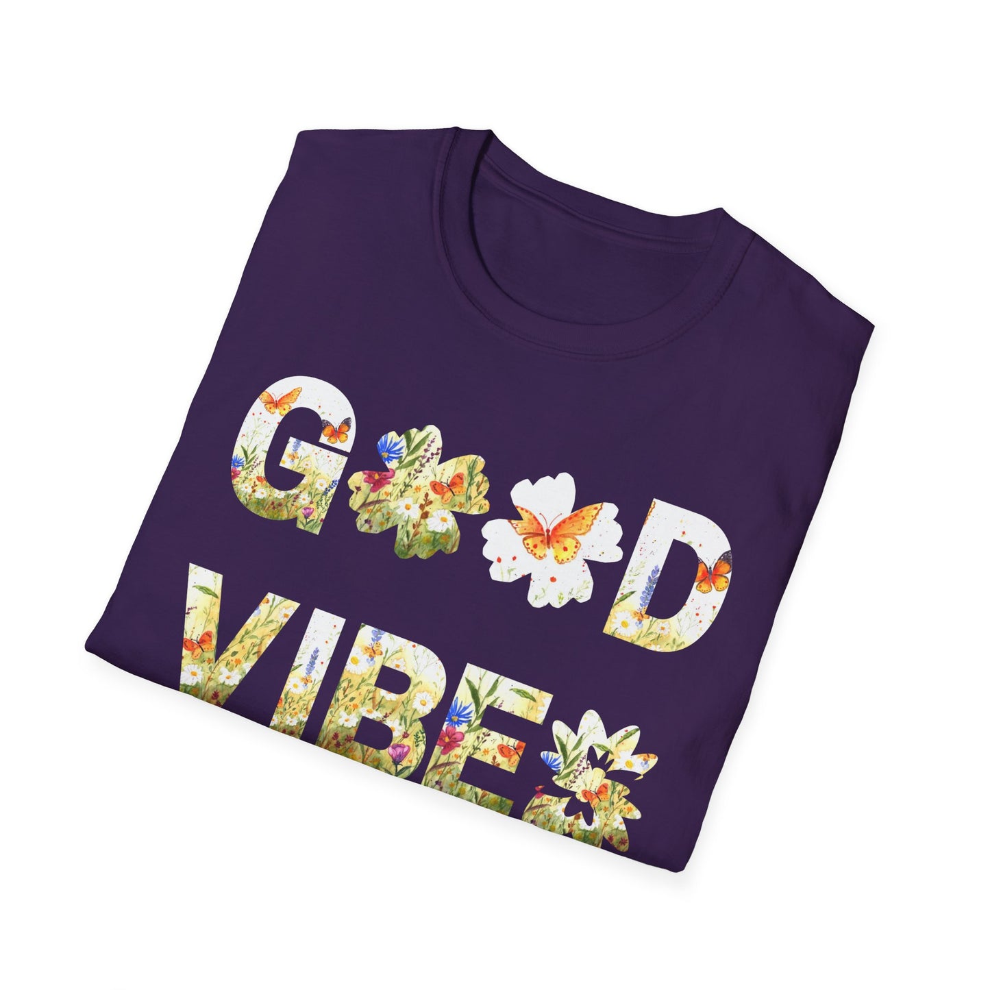 Inspirational "Positive Vibes" T-shirt, 100% Cotton, Unisex, Radiate with style