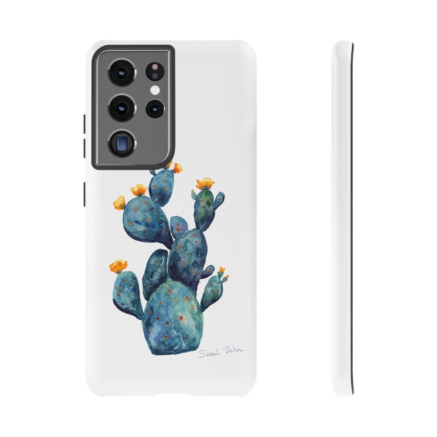 Coque téléphone robuste et résistante aux chocs  : Cactus en fleurs