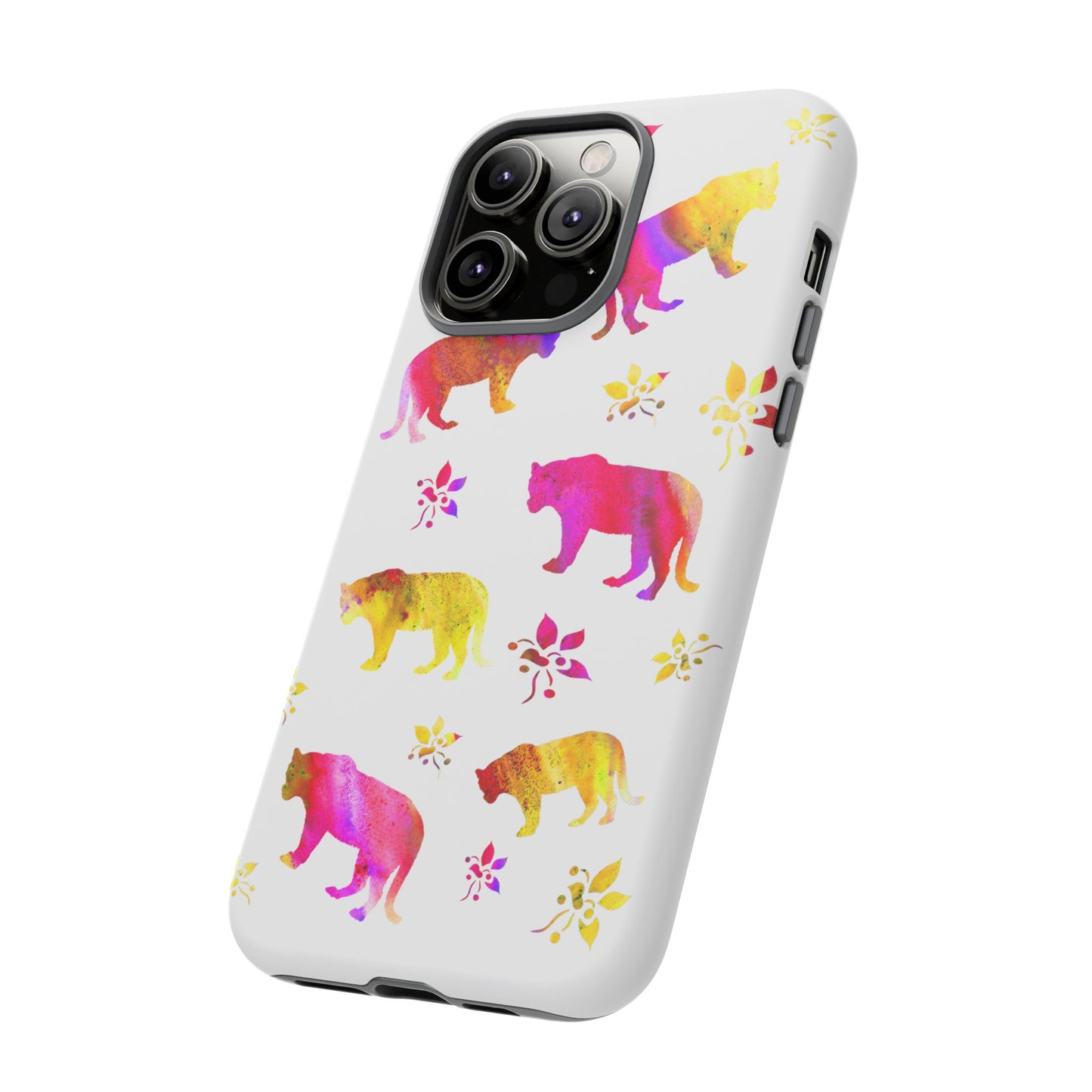 Coque téléphone robuste et résistante aux chocs  : Aquarelle Tigres