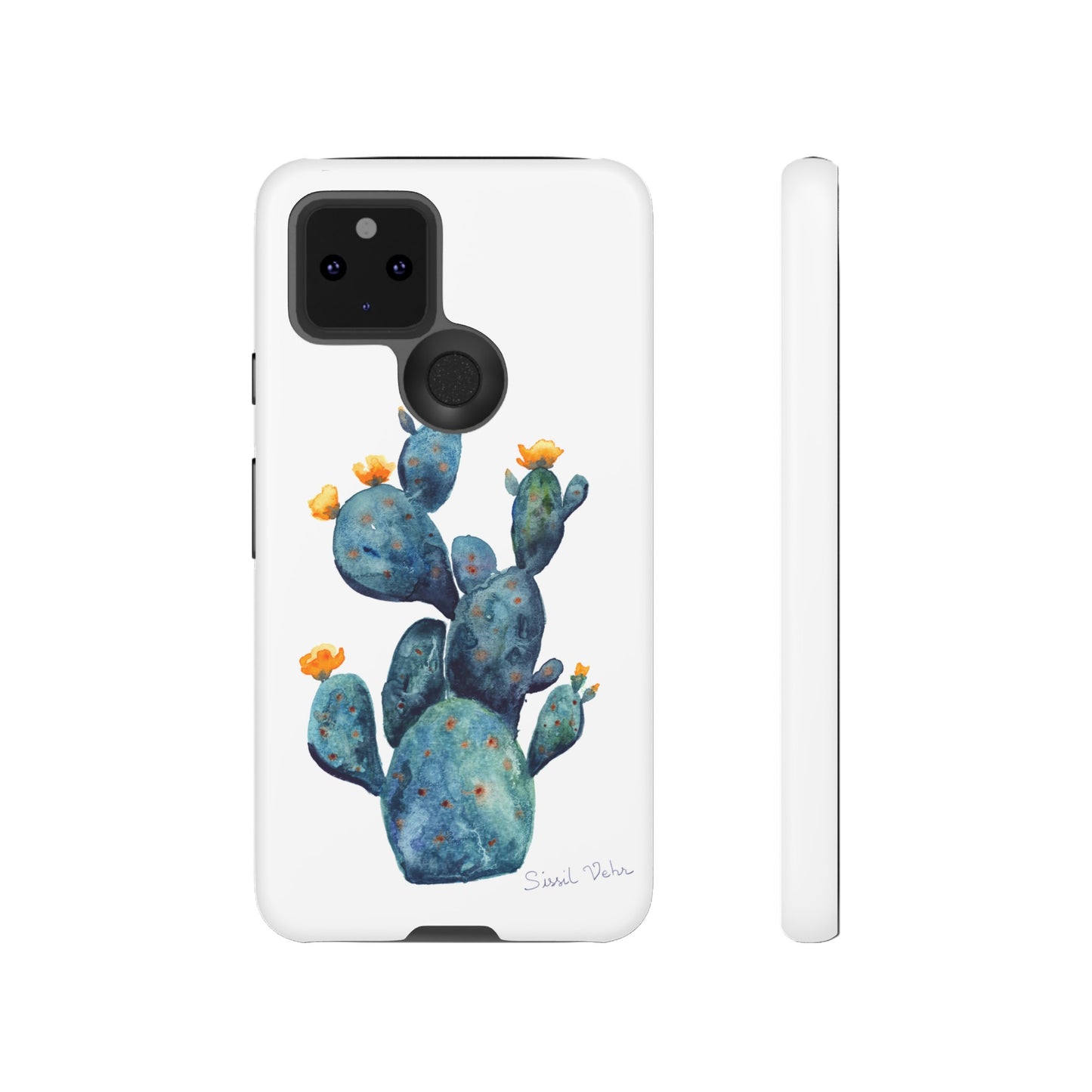 Coque téléphone robuste et résistante aux chocs  : Cactus en fleurs