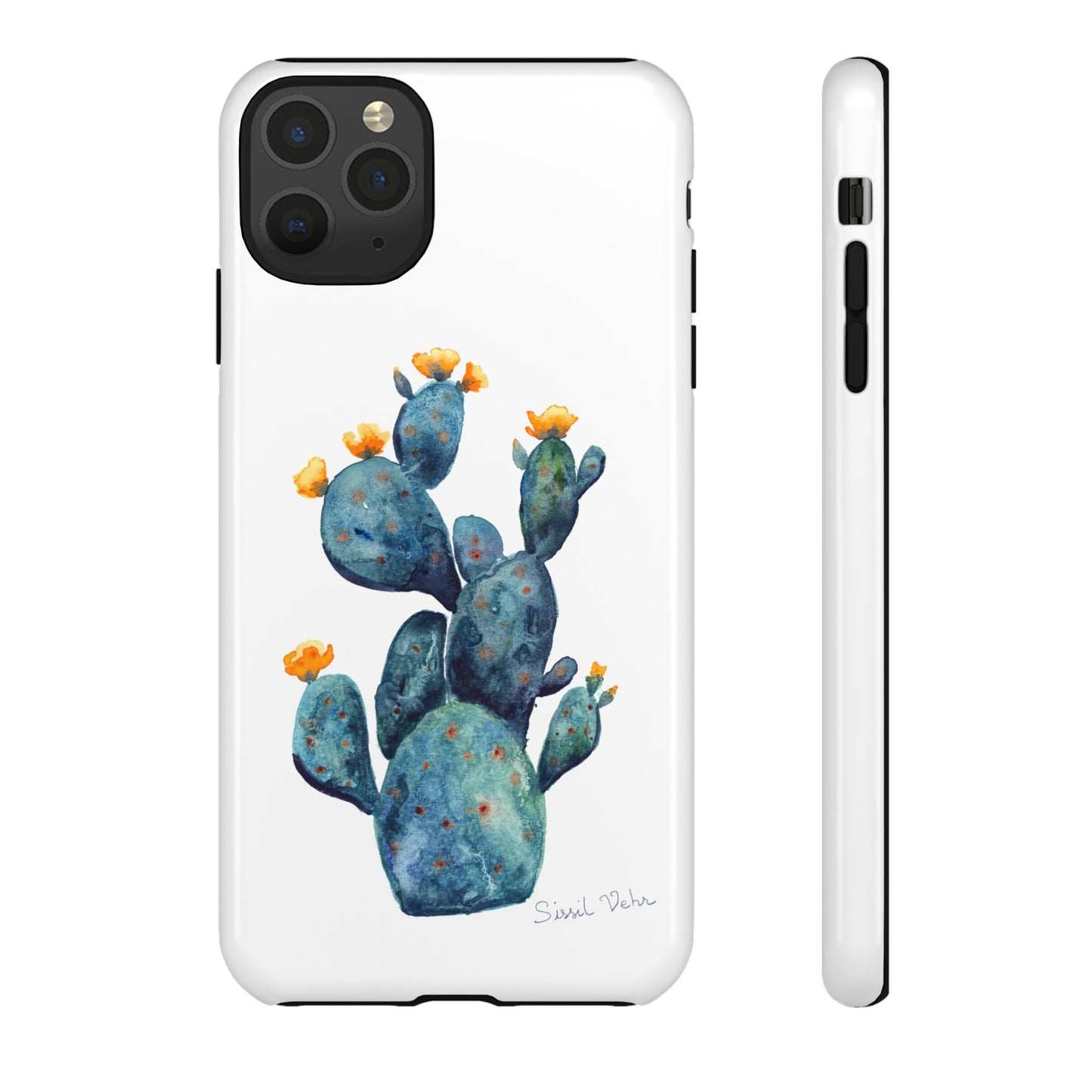 Coque téléphone robuste et résistante aux chocs  : Cactus en fleurs