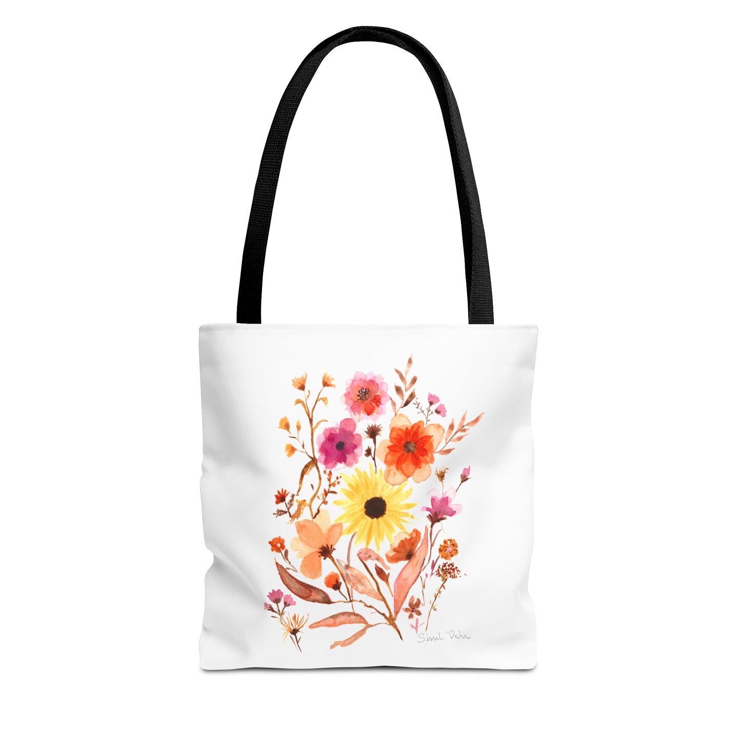 Tote Bag Bag: Watercolor Bouquet of flowers