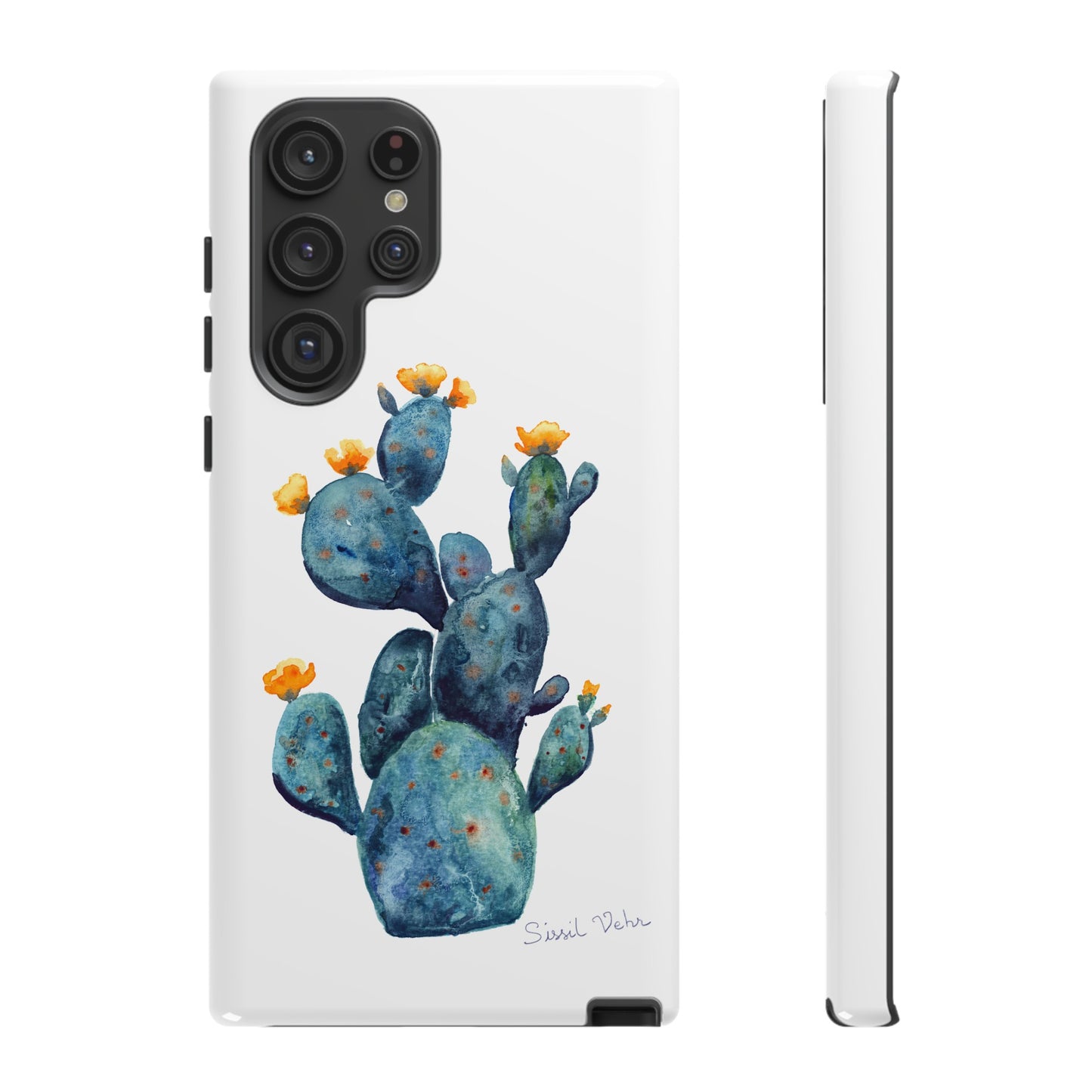 Coque téléphone robuste et résistante aux chocs  : Cactus en fleurs