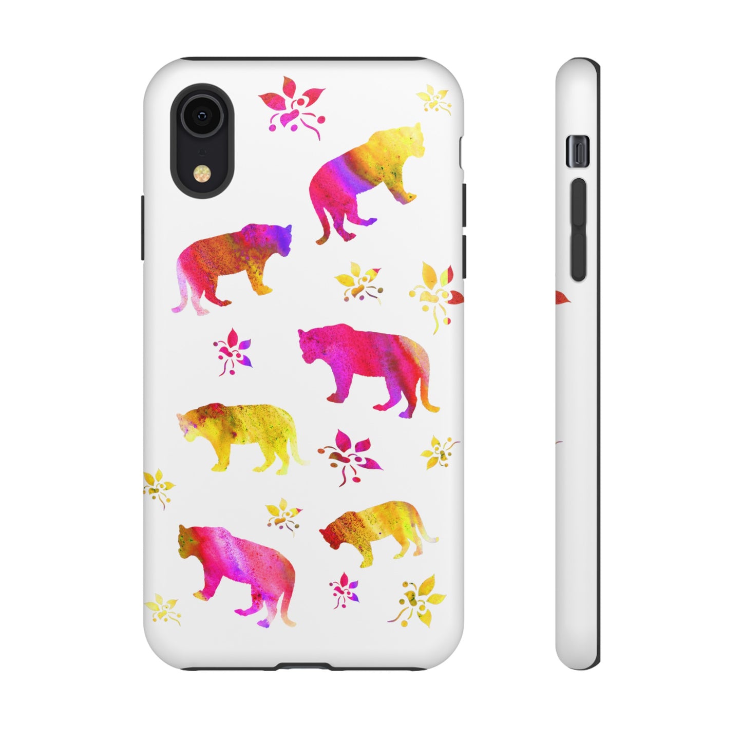 Coque téléphone robuste et résistante aux chocs  : Aquarelle Tigres