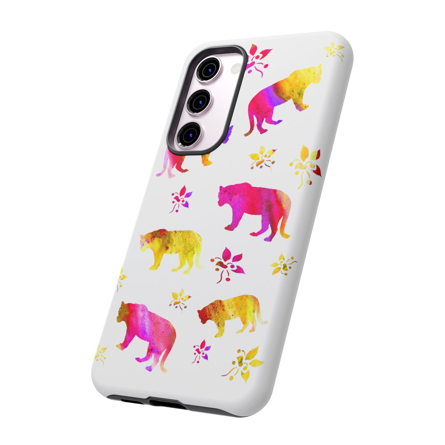 Coque téléphone robuste et résistante aux chocs  : Aquarelle Tigres