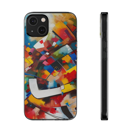 Coque de téléphone souple multicolore personnalisable | Pour iPhone, Samsung, Pixel | Accessoires technologiques uniques