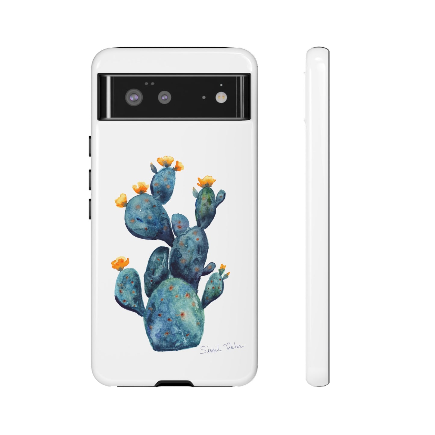 Coque téléphone robuste et résistante aux chocs  : Cactus en fleurs