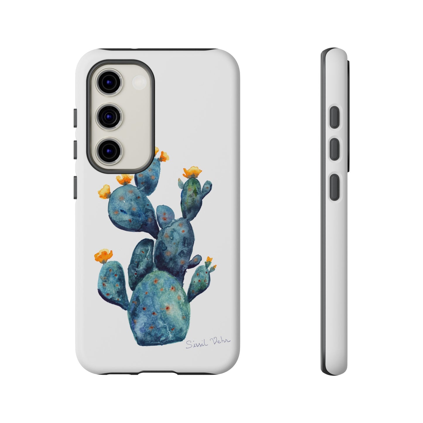 Coque téléphone robuste et résistante aux chocs  : Cactus en fleurs