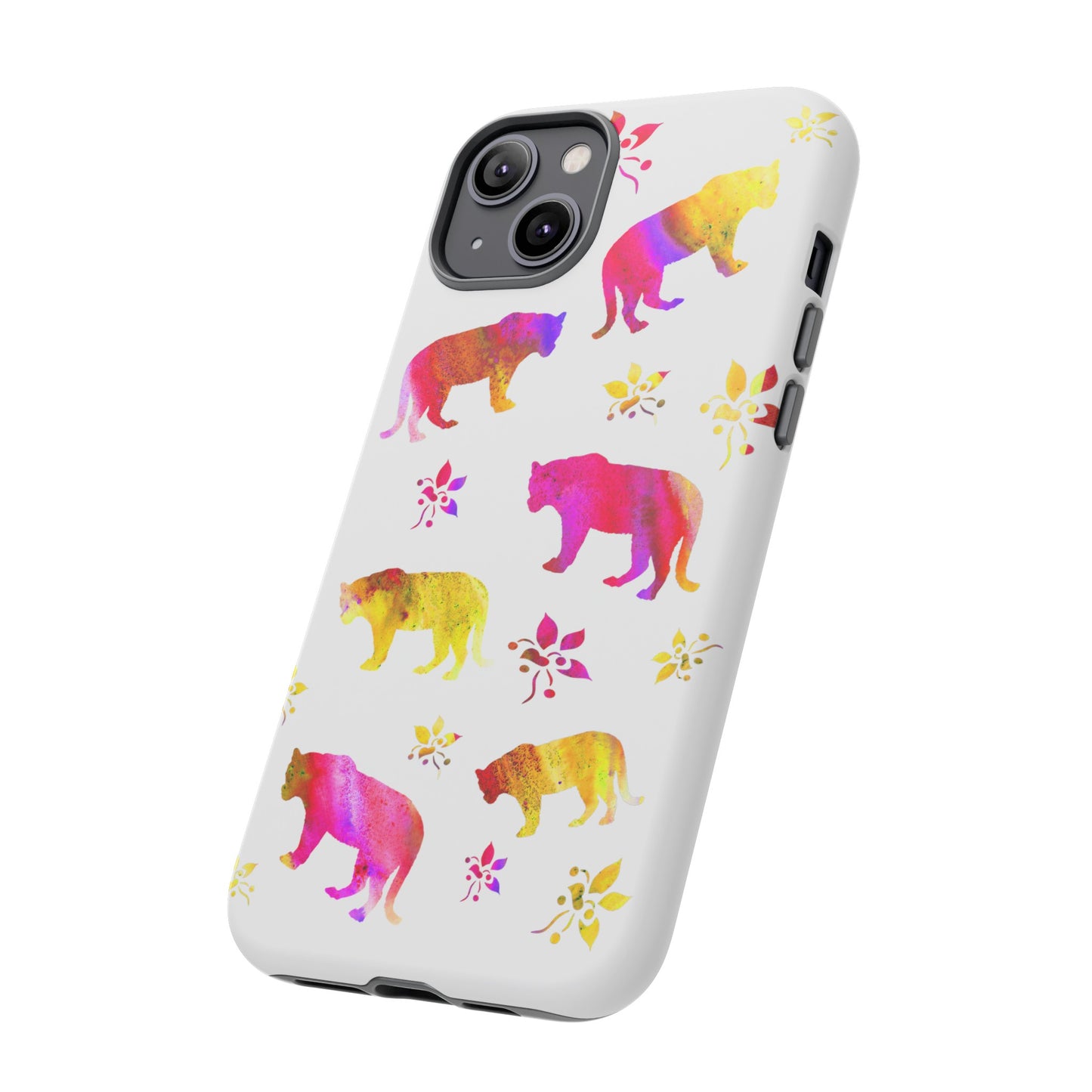 Coque téléphone robuste et résistante aux chocs  : Aquarelle Tigres