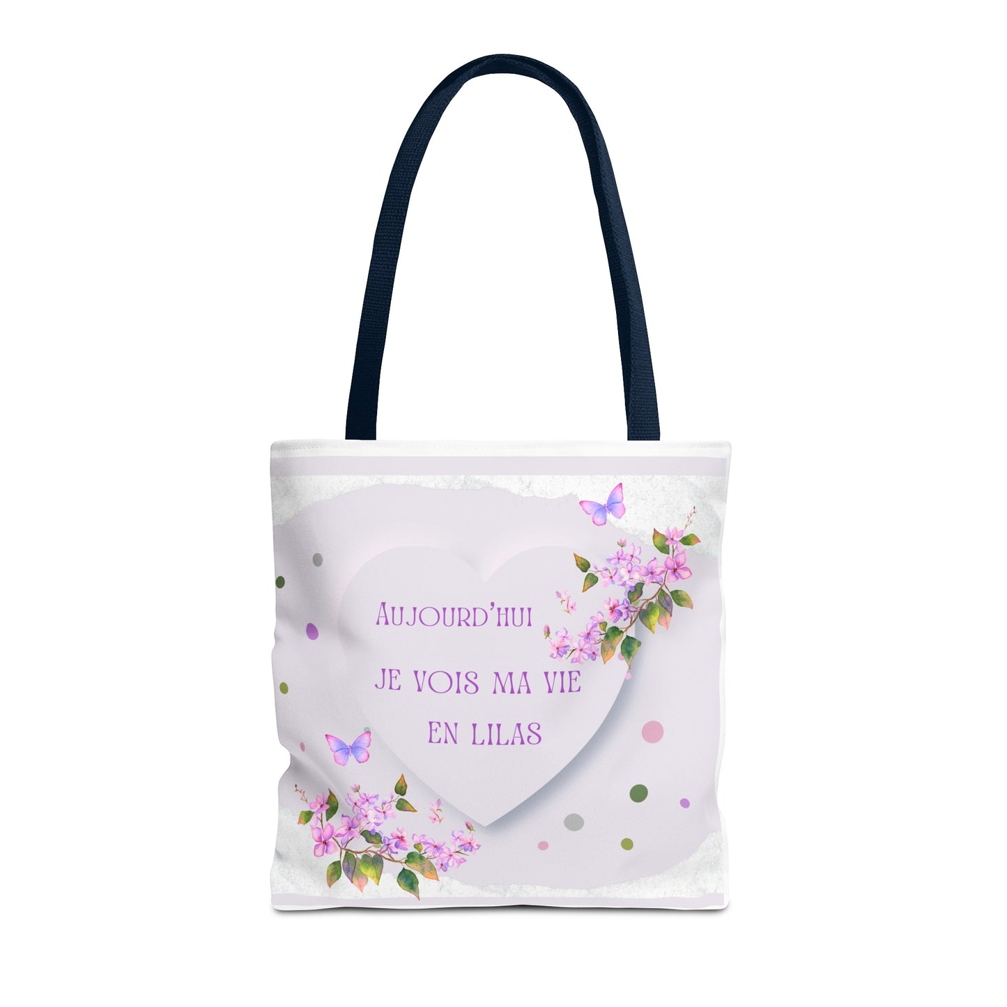 Tote Bag / Lilac Watercolor bag: I see my life in Lilac