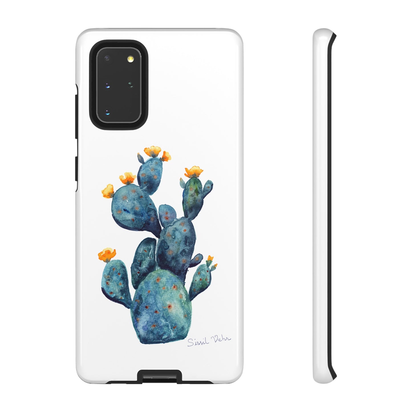 Coque téléphone robuste et résistante aux chocs  : Cactus en fleurs