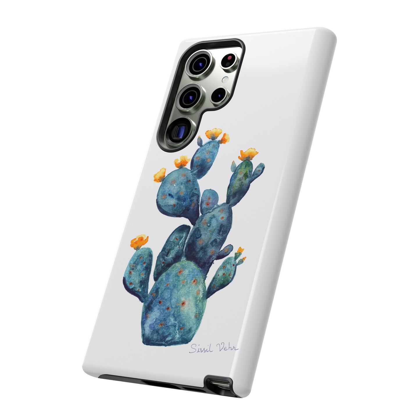 Coque téléphone robuste et résistante aux chocs  : Cactus en fleurs