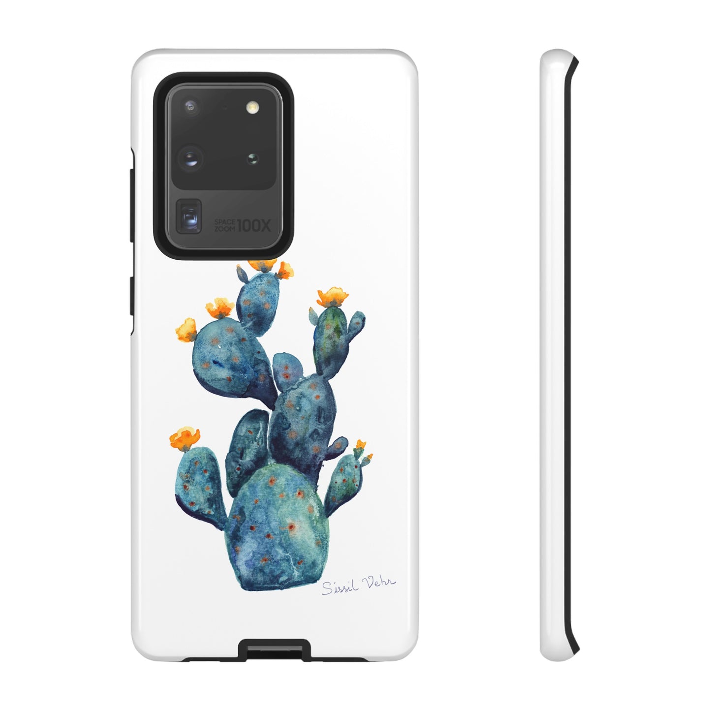 Coque téléphone robuste et résistante aux chocs  : Cactus en fleurs