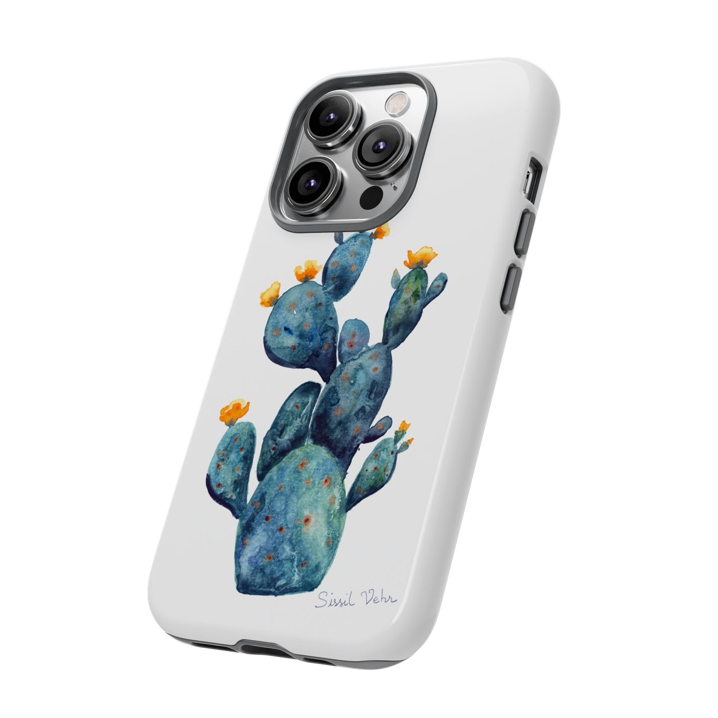 Coque téléphone robuste et résistante aux chocs  : Cactus en fleurs