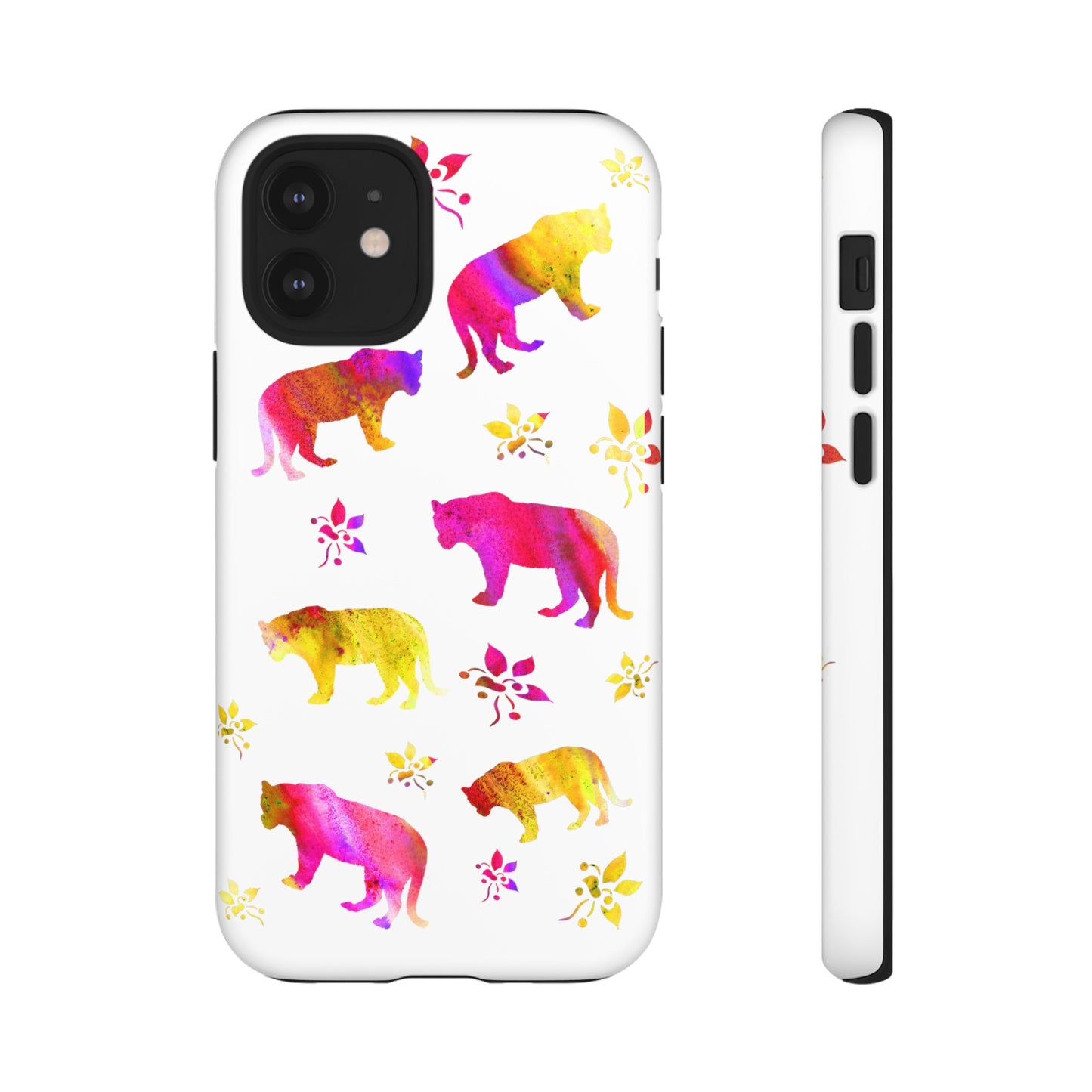 Coque téléphone robuste et résistante aux chocs  : Aquarelle Tigres