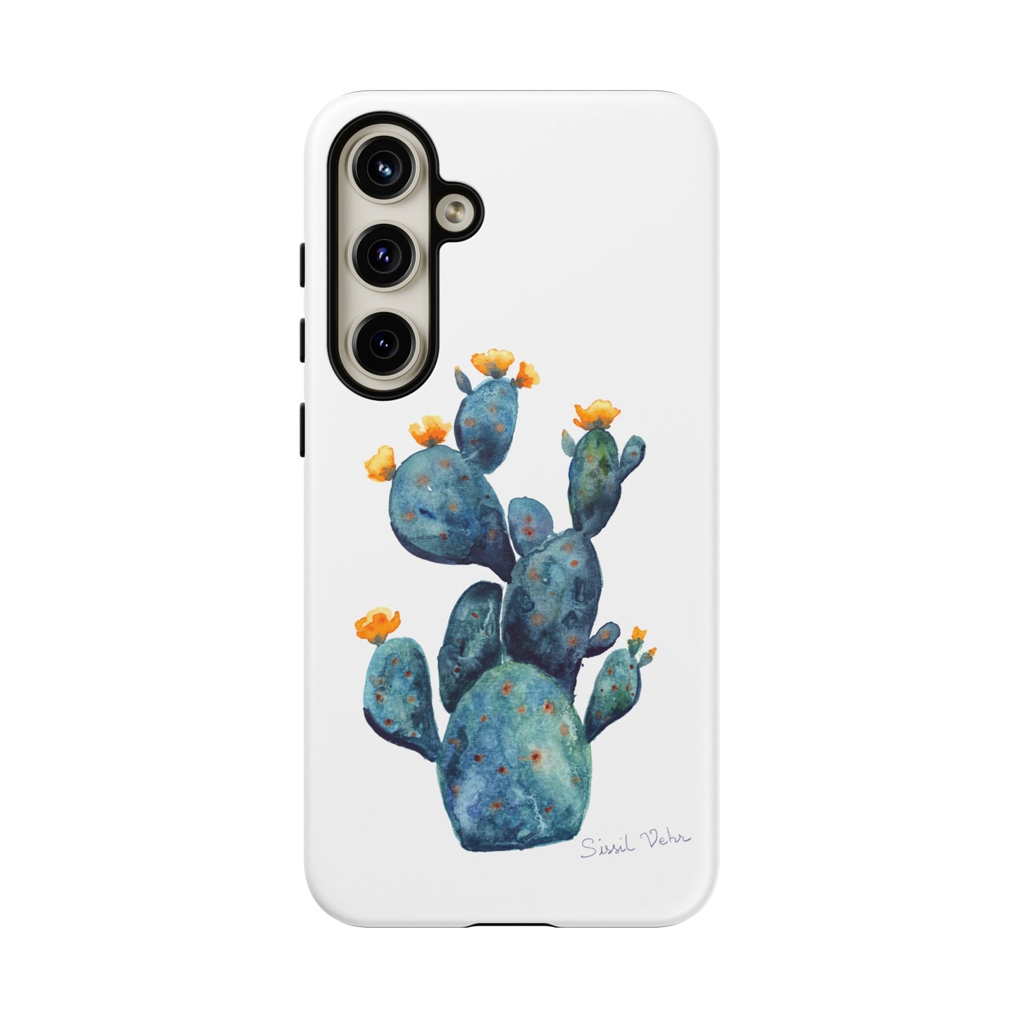 Coque téléphone robuste et résistante aux chocs  : Cactus en fleurs