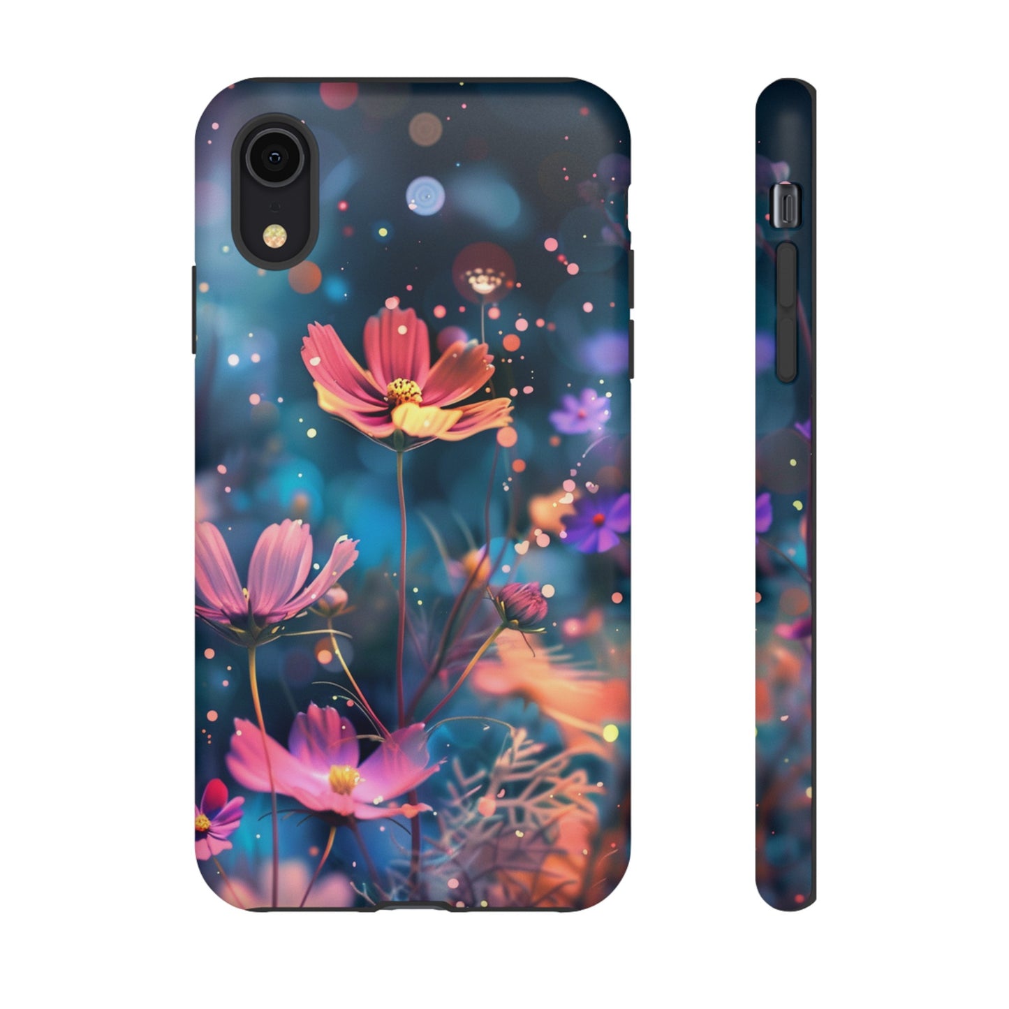 Coque de téléphone  résistante aux chocs Personnalisable: Fleurs de cosmos dansant au vent