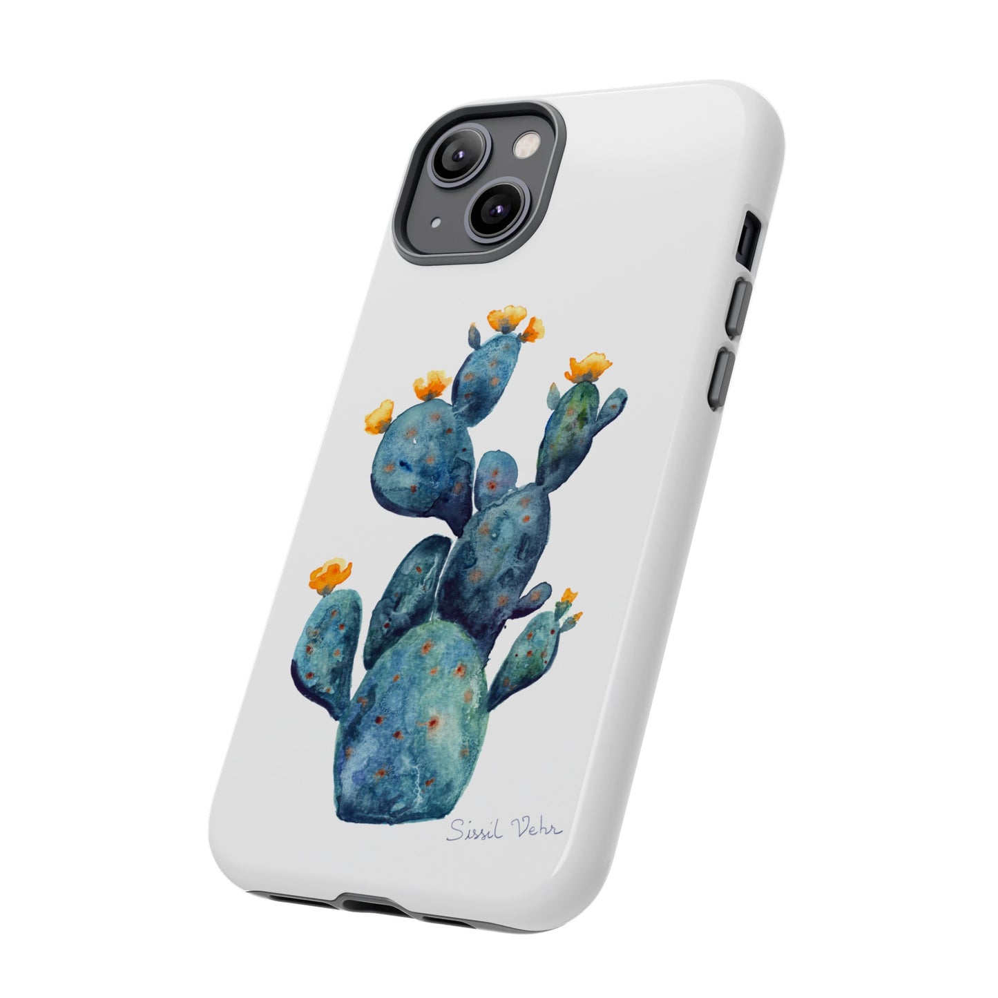 Coque téléphone robuste et résistante aux chocs  : Cactus en fleurs