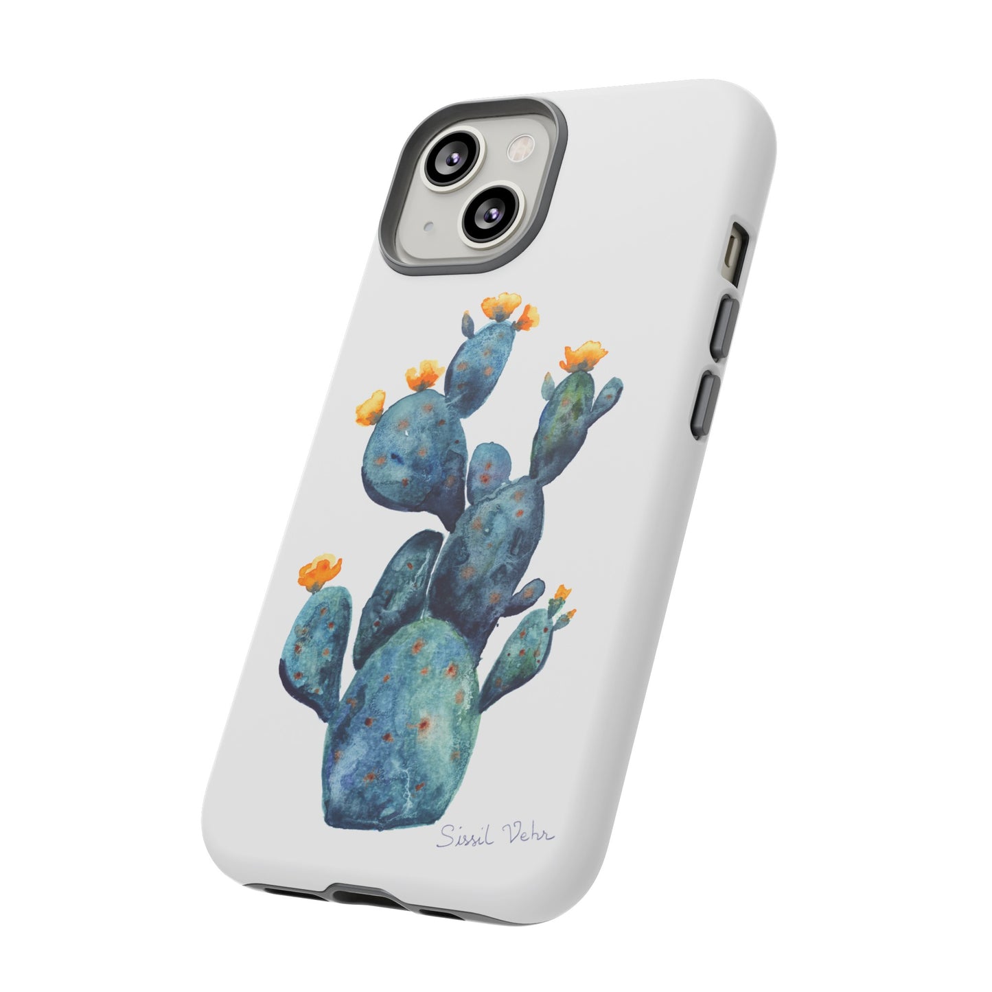 Coque téléphone robuste et résistante aux chocs  : Cactus en fleurs