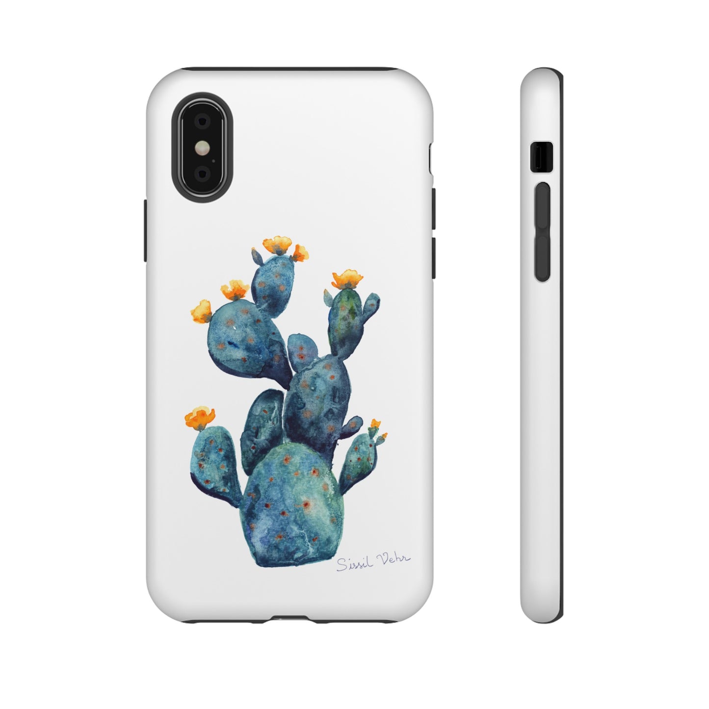 Coque téléphone robuste et résistante aux chocs  : Cactus en fleurs