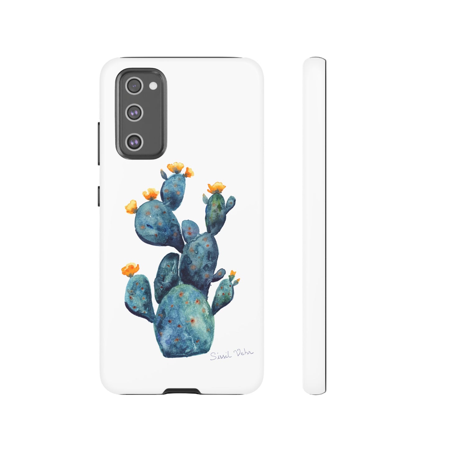 Coque téléphone robuste et résistante aux chocs  : Cactus en fleurs