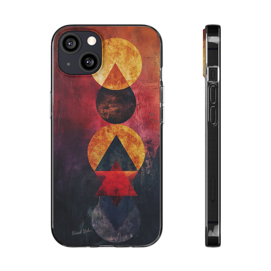 Coque personnalisée : symboles minimalistes / spiritualité / Pour iPhone, Samsung, Pixel | Accessoires technologiques uniques