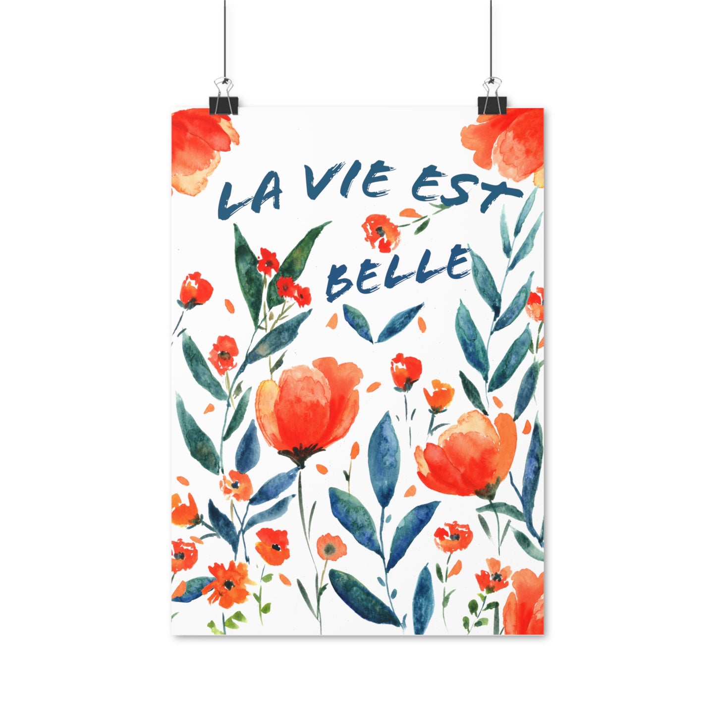 Posters  / Affiche : Aquarelle La vie est belle