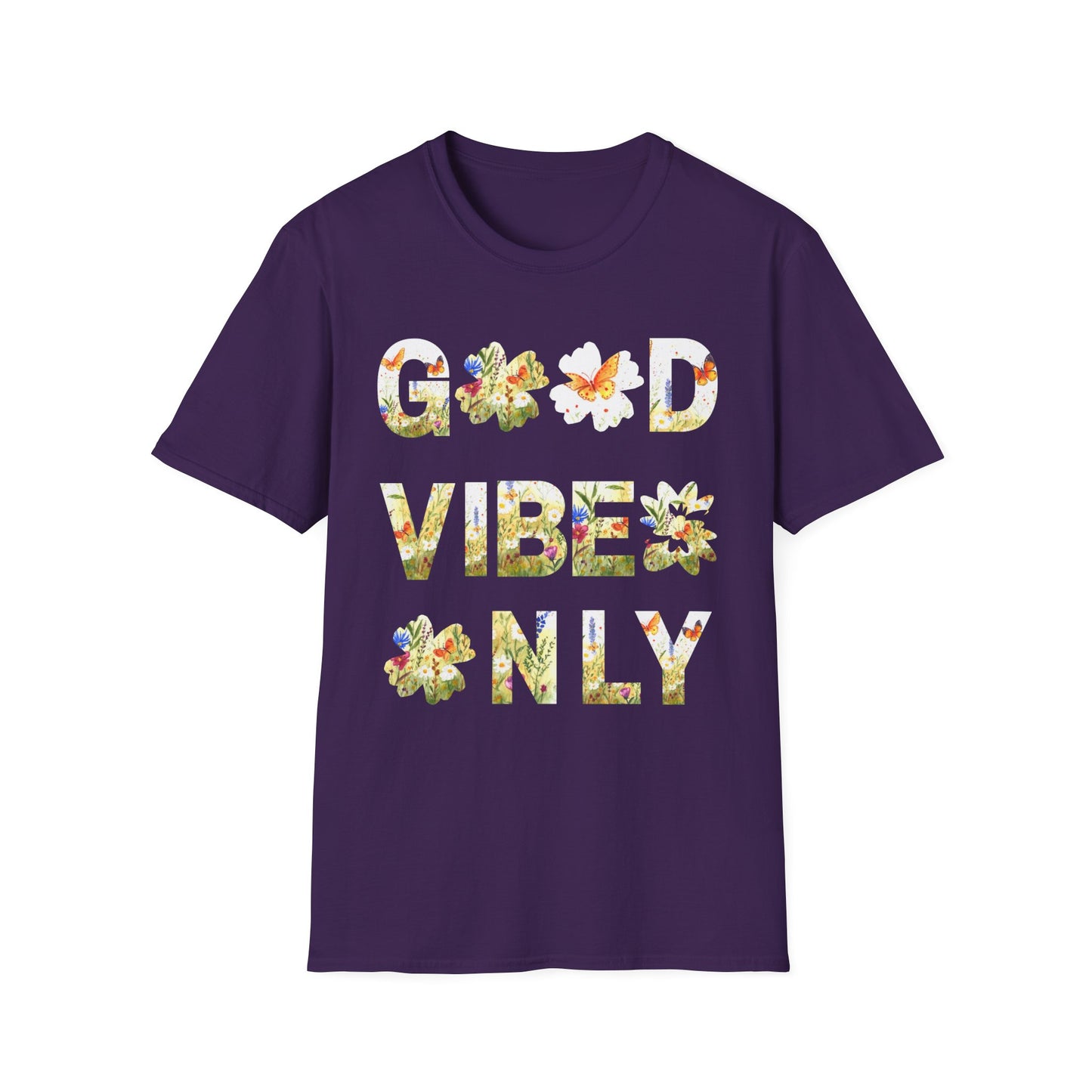 T-shirt Inspirant "Positive Vibes", 100 % Coton, Unisexe, Rayonnez avec style