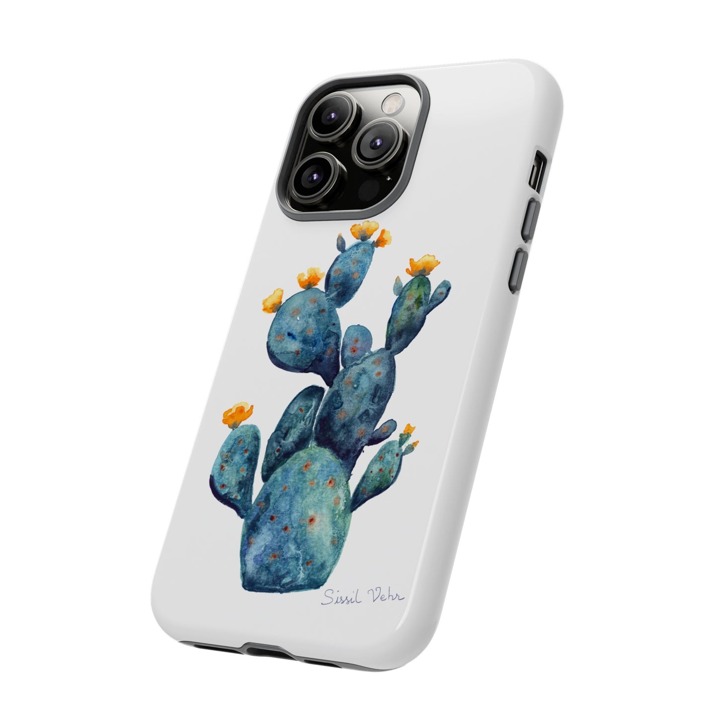 Coque téléphone robuste et résistante aux chocs  : Cactus en fleurs