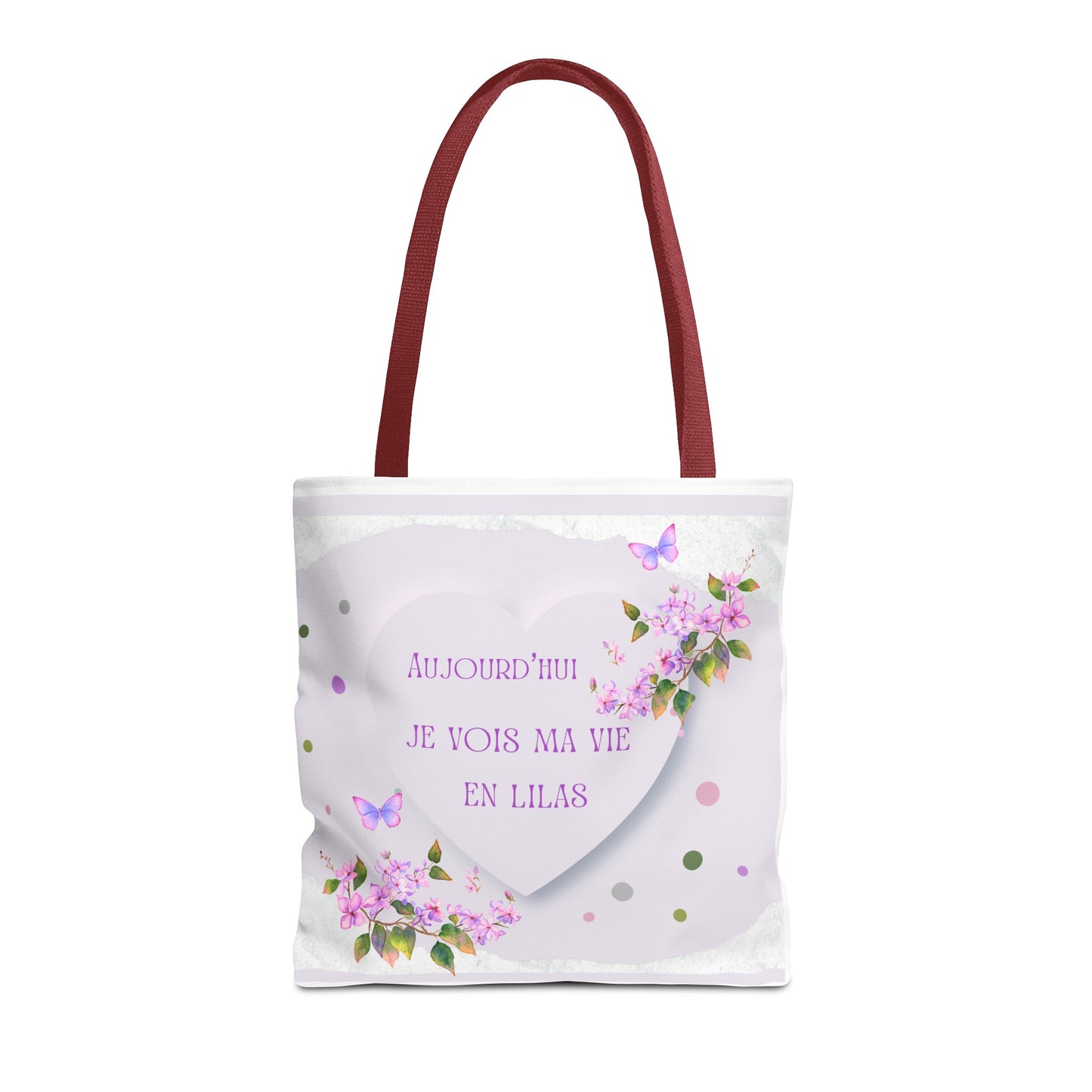 Tote Bag / Lilac Watercolor bag: I see my life in Lilac