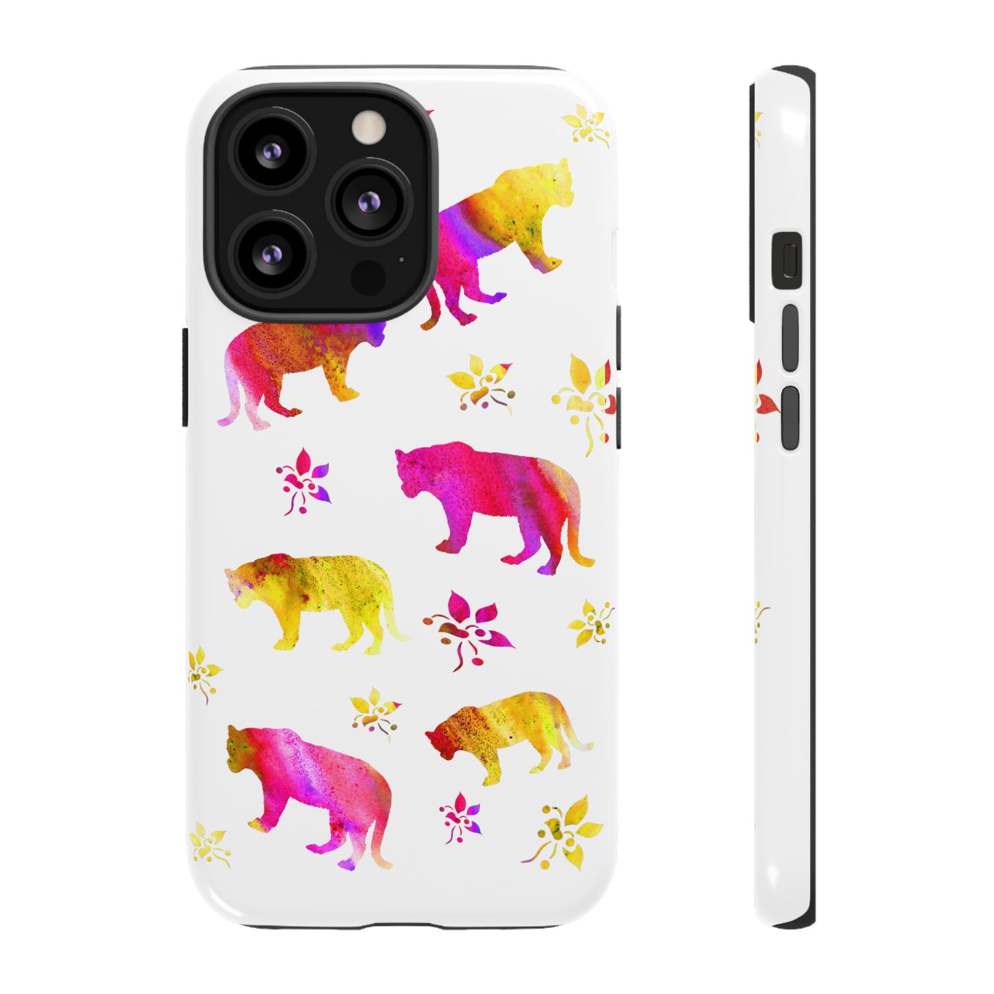 Coque téléphone robuste et résistante aux chocs  : Aquarelle Tigres