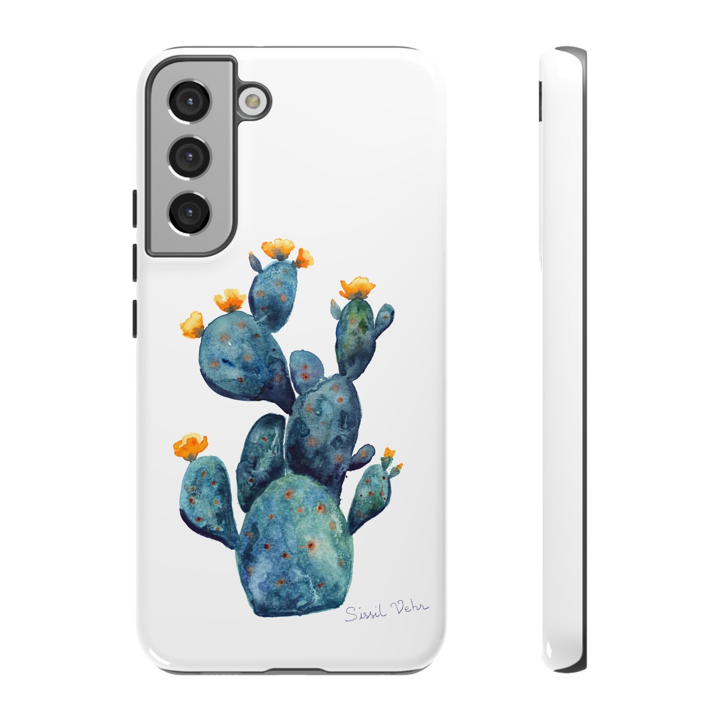 Coque téléphone robuste et résistante aux chocs  : Cactus en fleurs