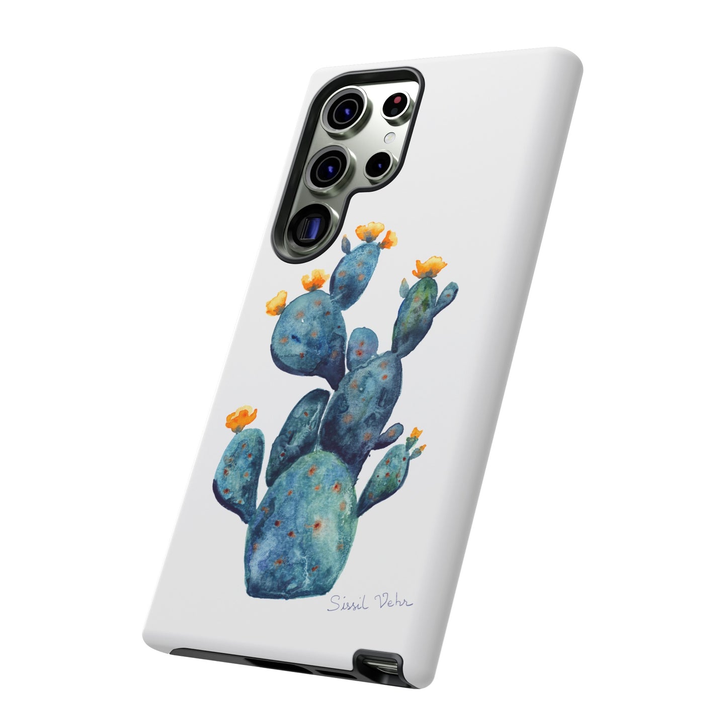 Coque téléphone robuste et résistante aux chocs  : Cactus en fleurs