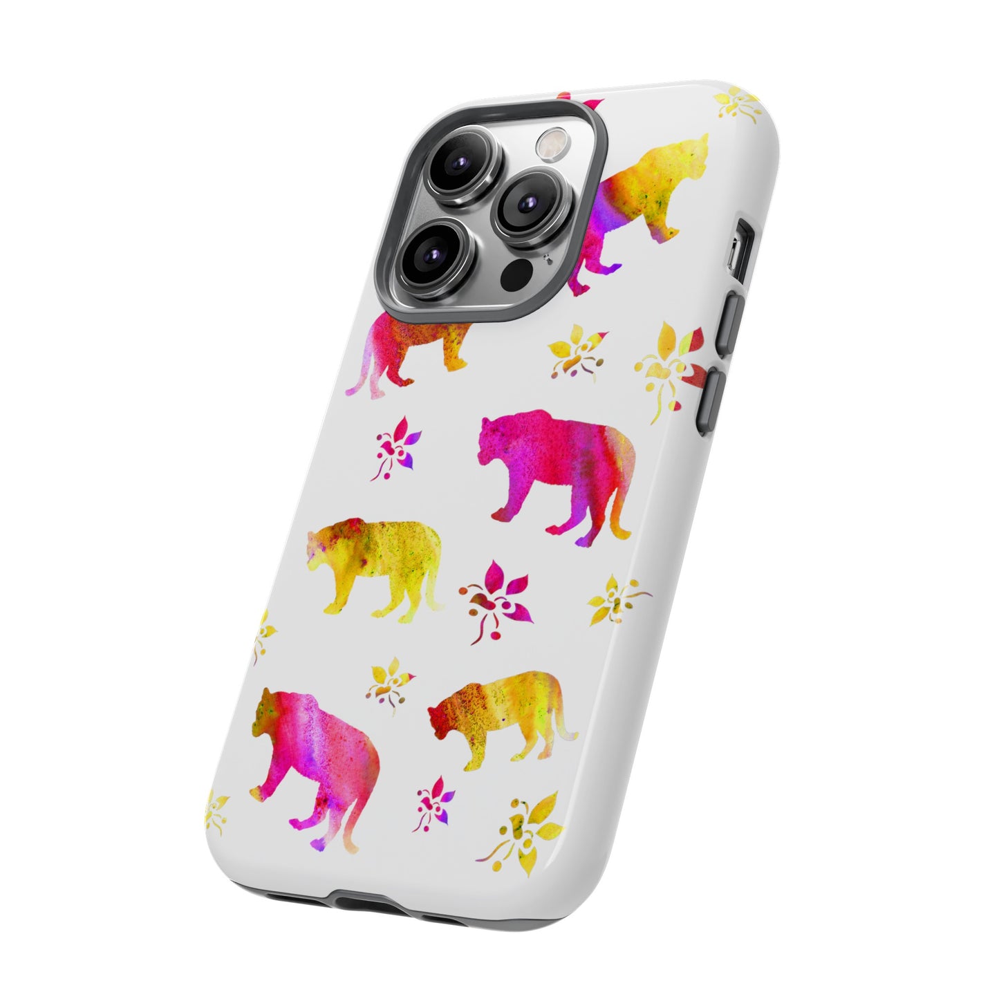 Coque téléphone robuste et résistante aux chocs  : Aquarelle Tigres