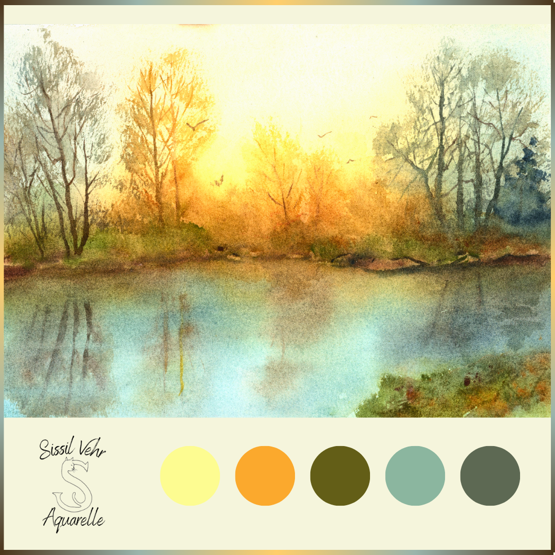 Cours Aquarelle - Fusion et lumière - Tutoriel Vidéo Pas à Pas (52mn) téléchargeable