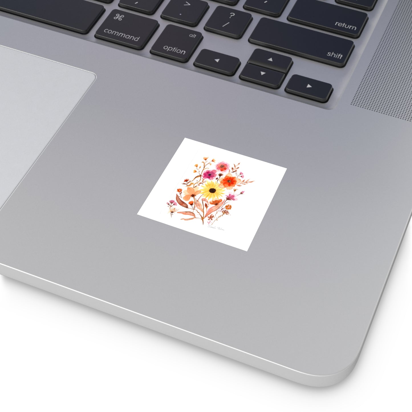 Sticker Autocollant Bouquet de fleurs aquarelle