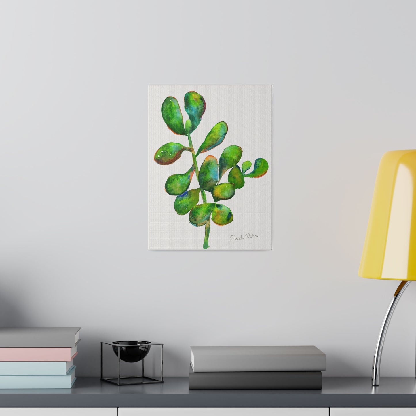 Impression d'art Aquarelle : Succulente