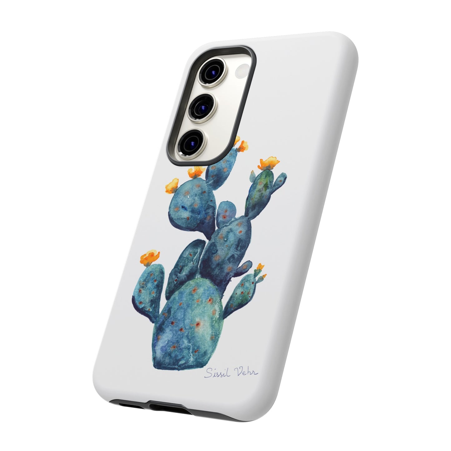 Coque téléphone robuste et résistante aux chocs  : Cactus en fleurs