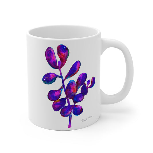 Mug personnalisé Cactus / Succulente | cadeau personnalisable| palette Magenta