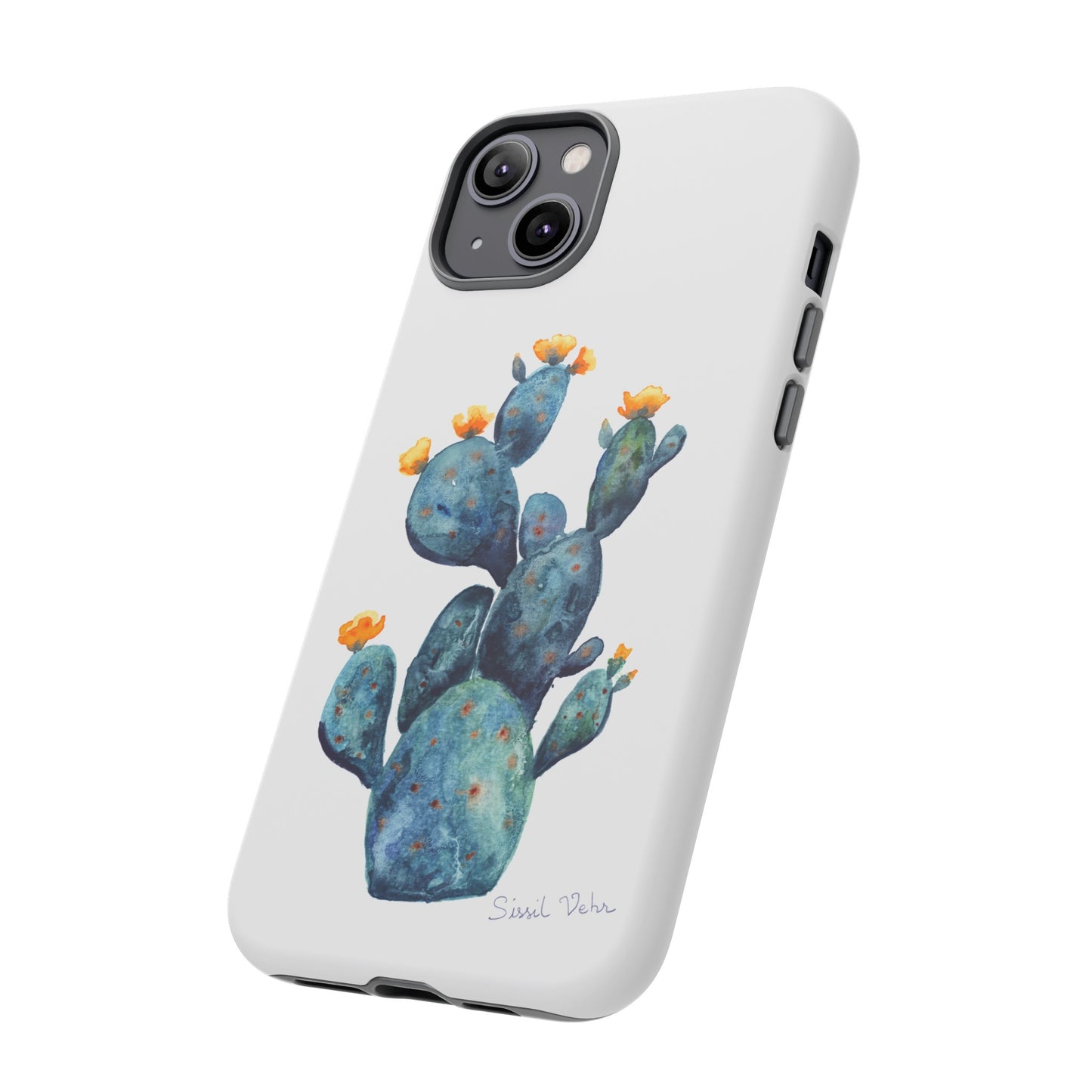 Coque téléphone robuste et résistante aux chocs  : Cactus en fleurs