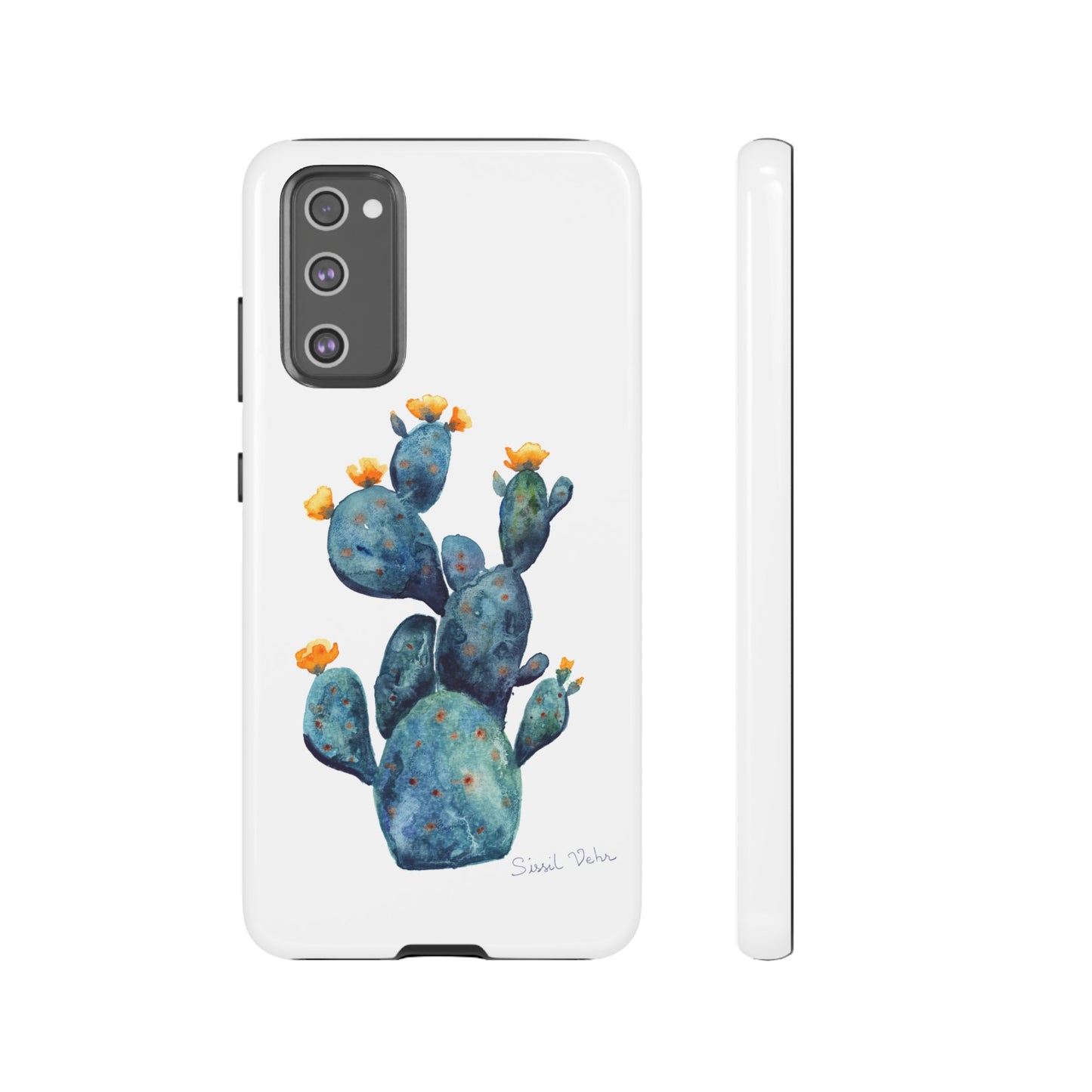 Coque téléphone robuste et résistante aux chocs  : Cactus en fleurs