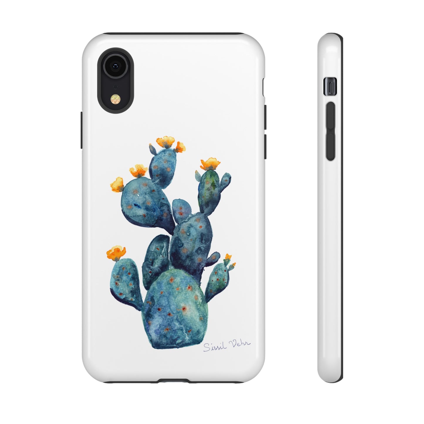 Coque téléphone robuste et résistante aux chocs  : Cactus en fleurs