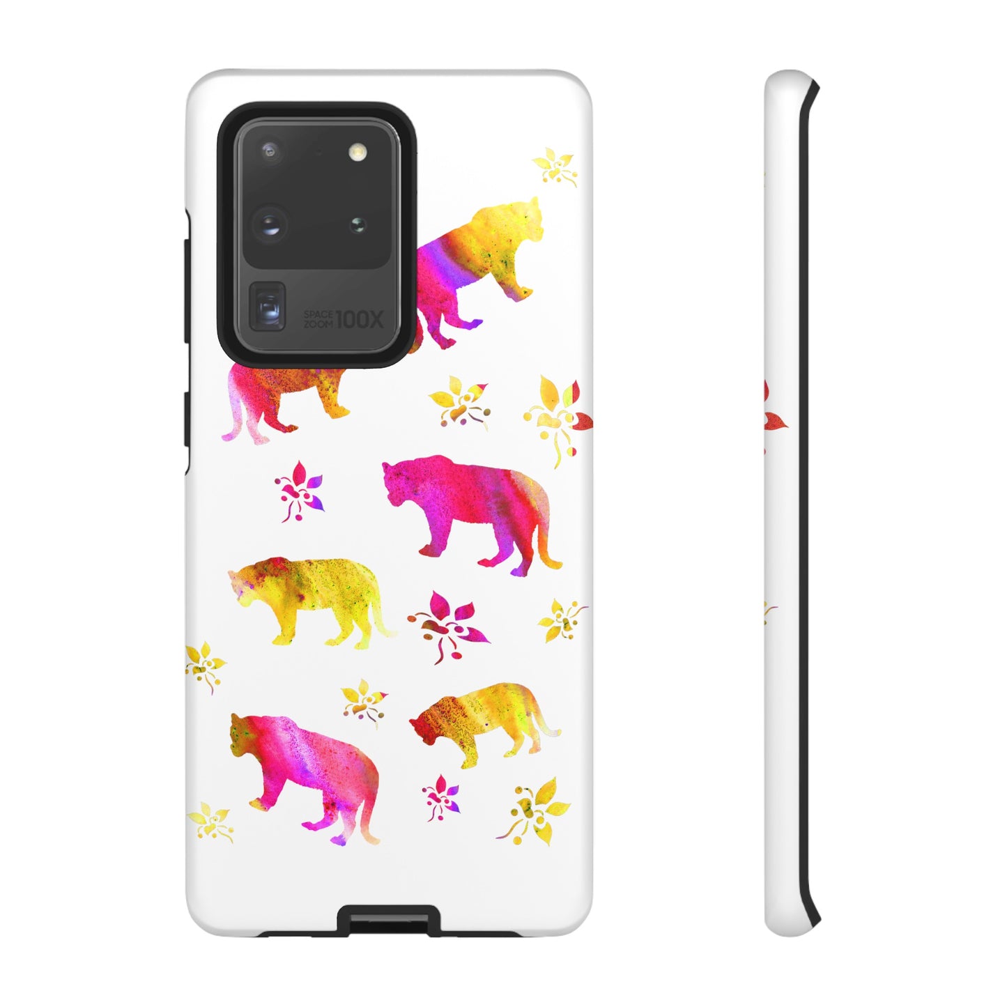 Coque téléphone robuste et résistante aux chocs  : Aquarelle Tigres