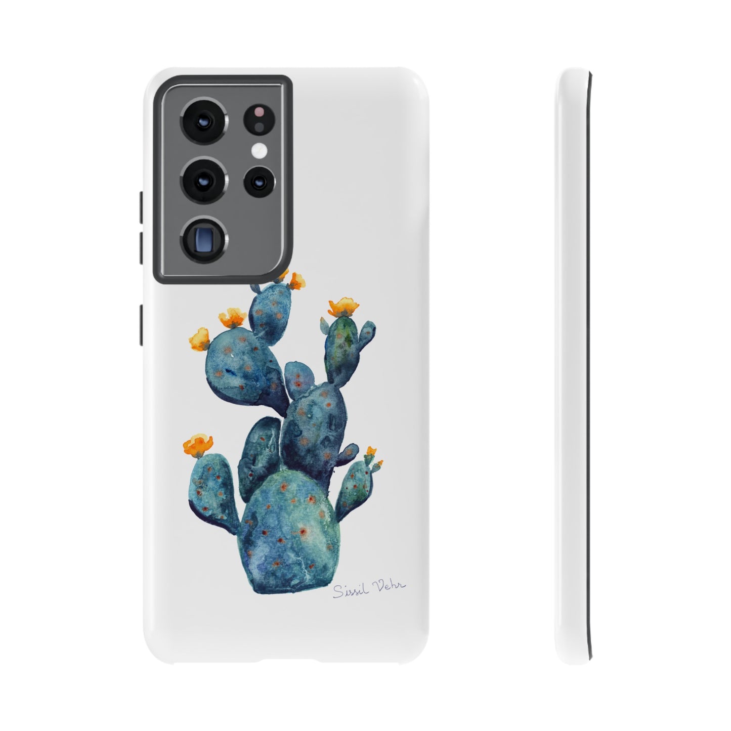 Coque téléphone robuste et résistante aux chocs  : Cactus en fleurs