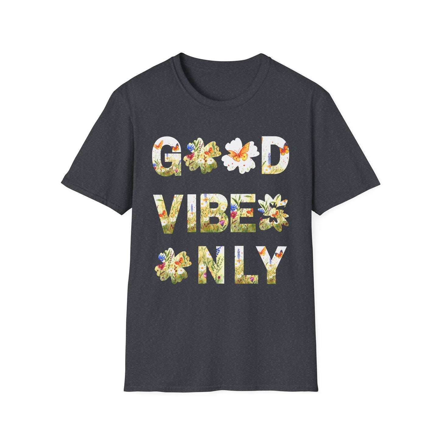 Inspirational "Positive Vibes" T-shirt, 100% Cotton, Unisex, Radiate with style